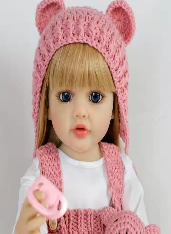 JOYJAY Silicone Body Reborn Fashion Baby Doll Girl, Big Size Realistic Newborn Baby Doll with Cloth, Feeding Toy for Birthday Christmas,Reborn Baby Dolls Girl, 22"(Multicolor) - Image 2